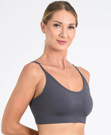 Core Ayar Askılı Seamless Bralet #renk_gri
